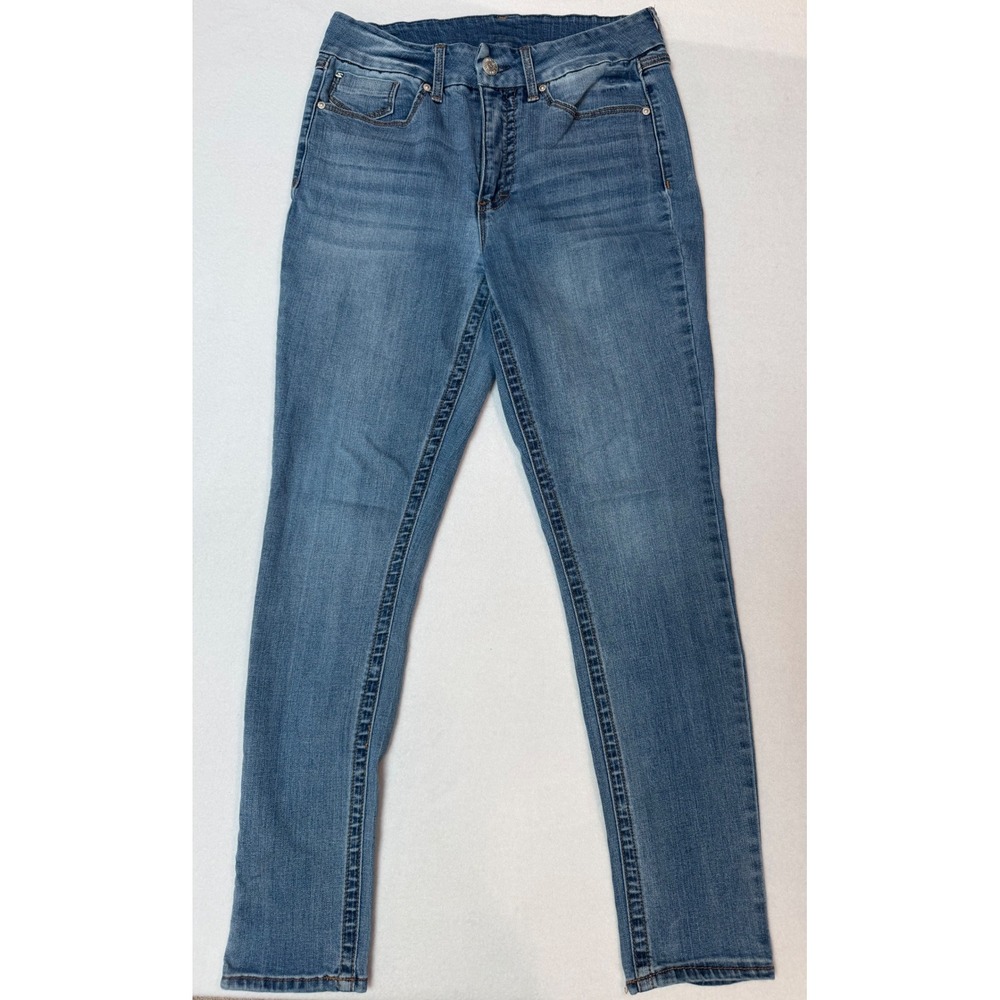 Seven7 Women Skinny Jeans Size 10 Mars Blue High Rise MY1975DE